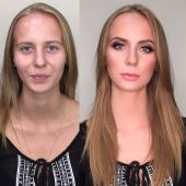 Девушка после макияжа 5