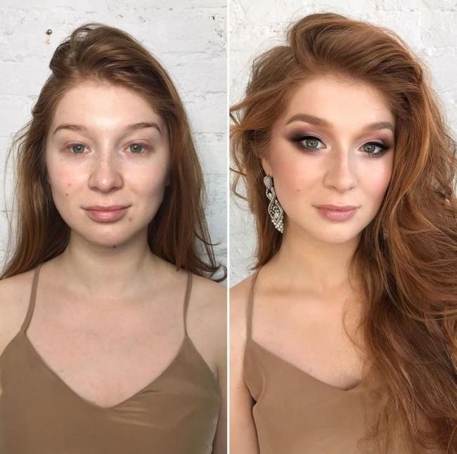 Девушка после макияжа 7