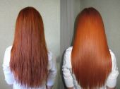 Элюминирование рыжих волос